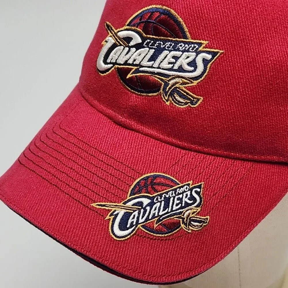 Cleveland Cavaliers Basketball Hat Cap NBA Cotton Cavs One Size Adjustable Red